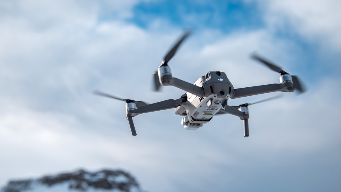 DJI Mavic drone in flight