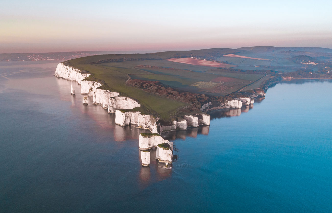 English coast aerial photograph