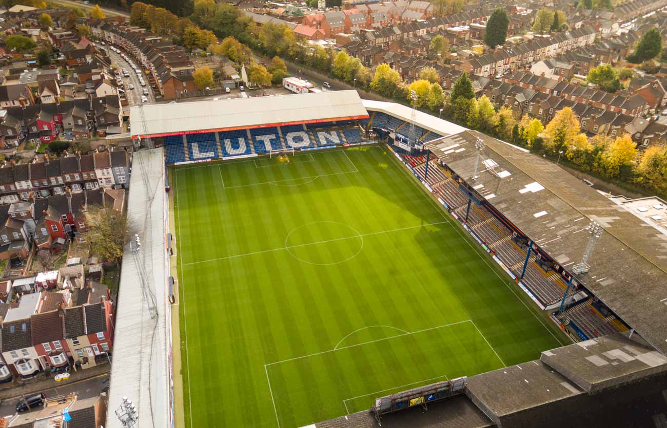 Luton Town Football Club aerial photograph