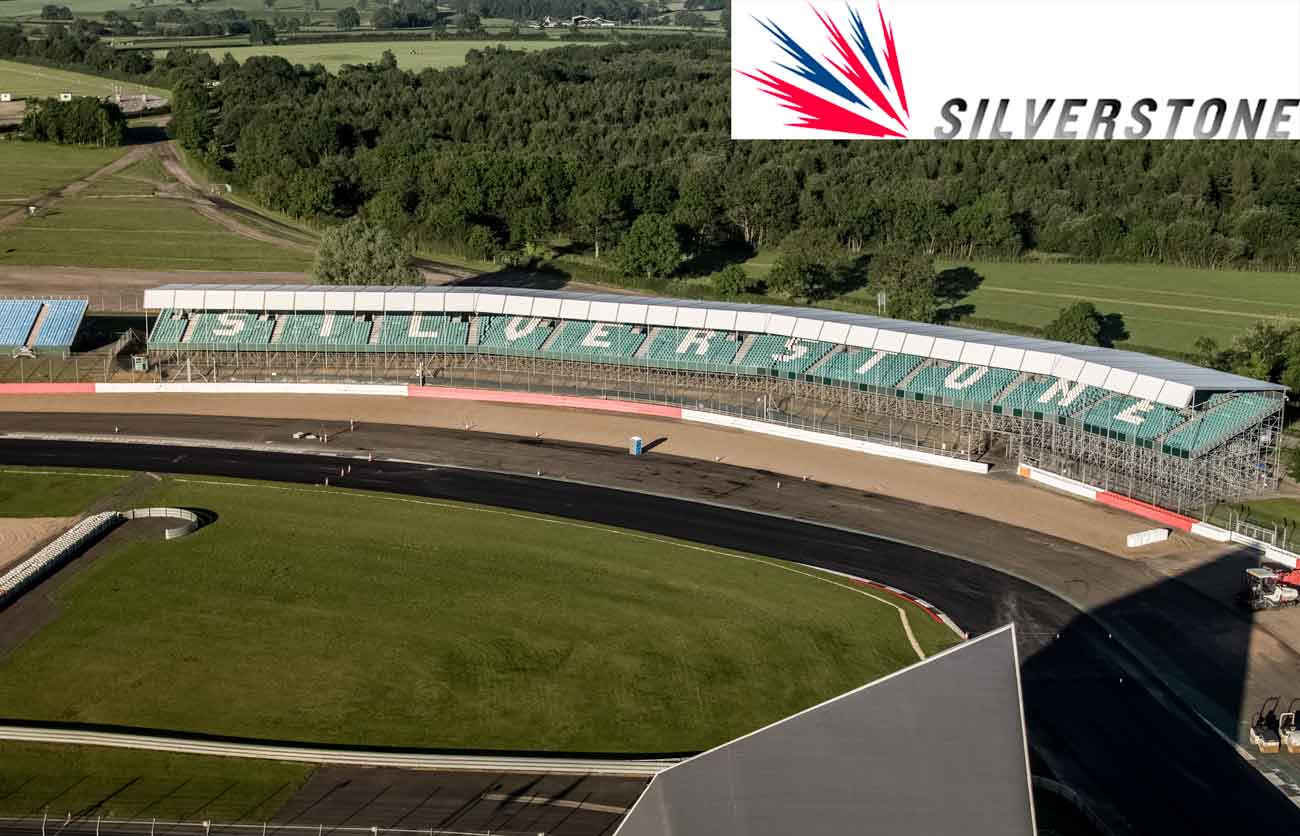 silverstone racetrack aerial photograph