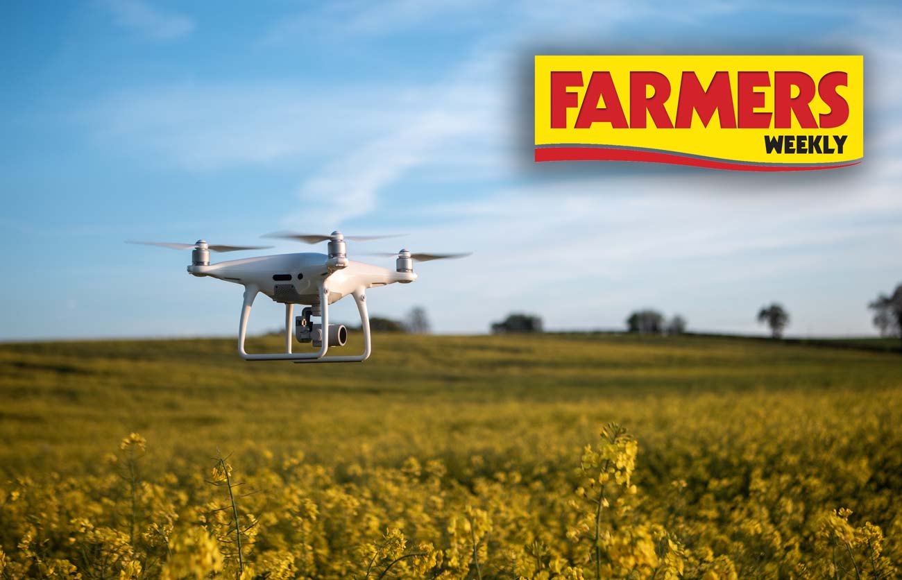 farmers weekly chooses CloudVisual for drone headline article