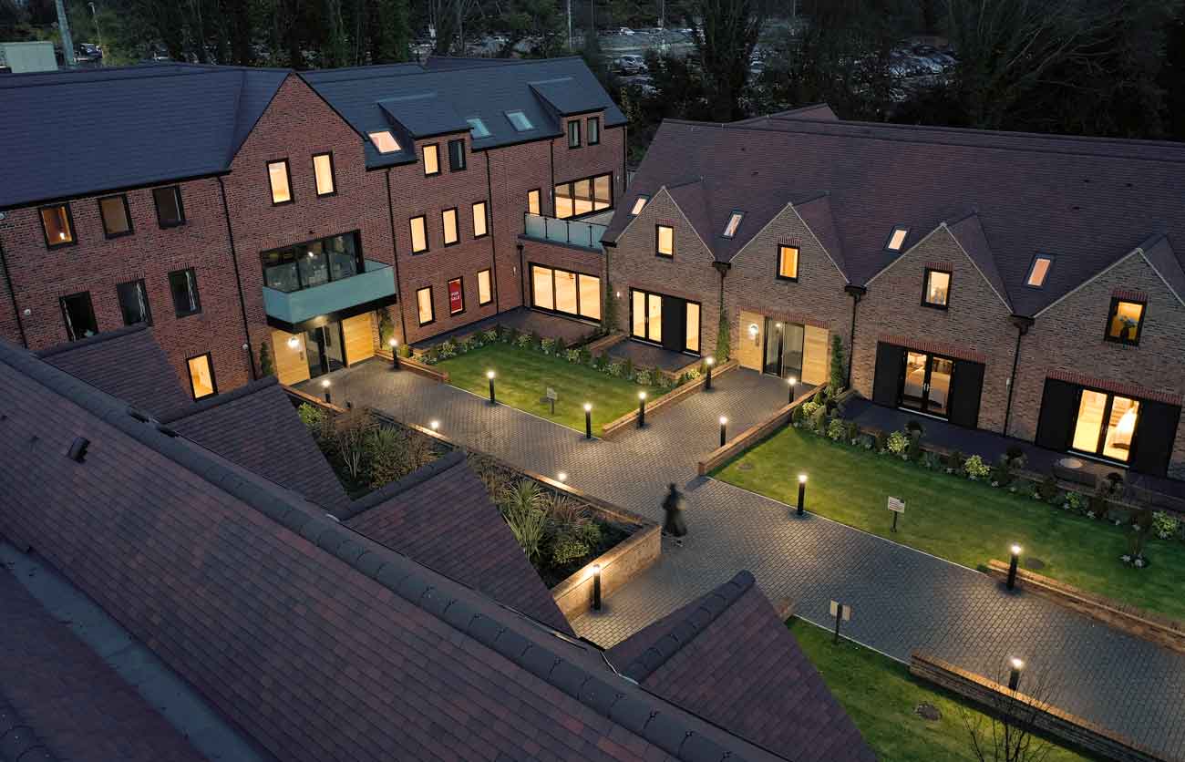 new homes photographed by drone
