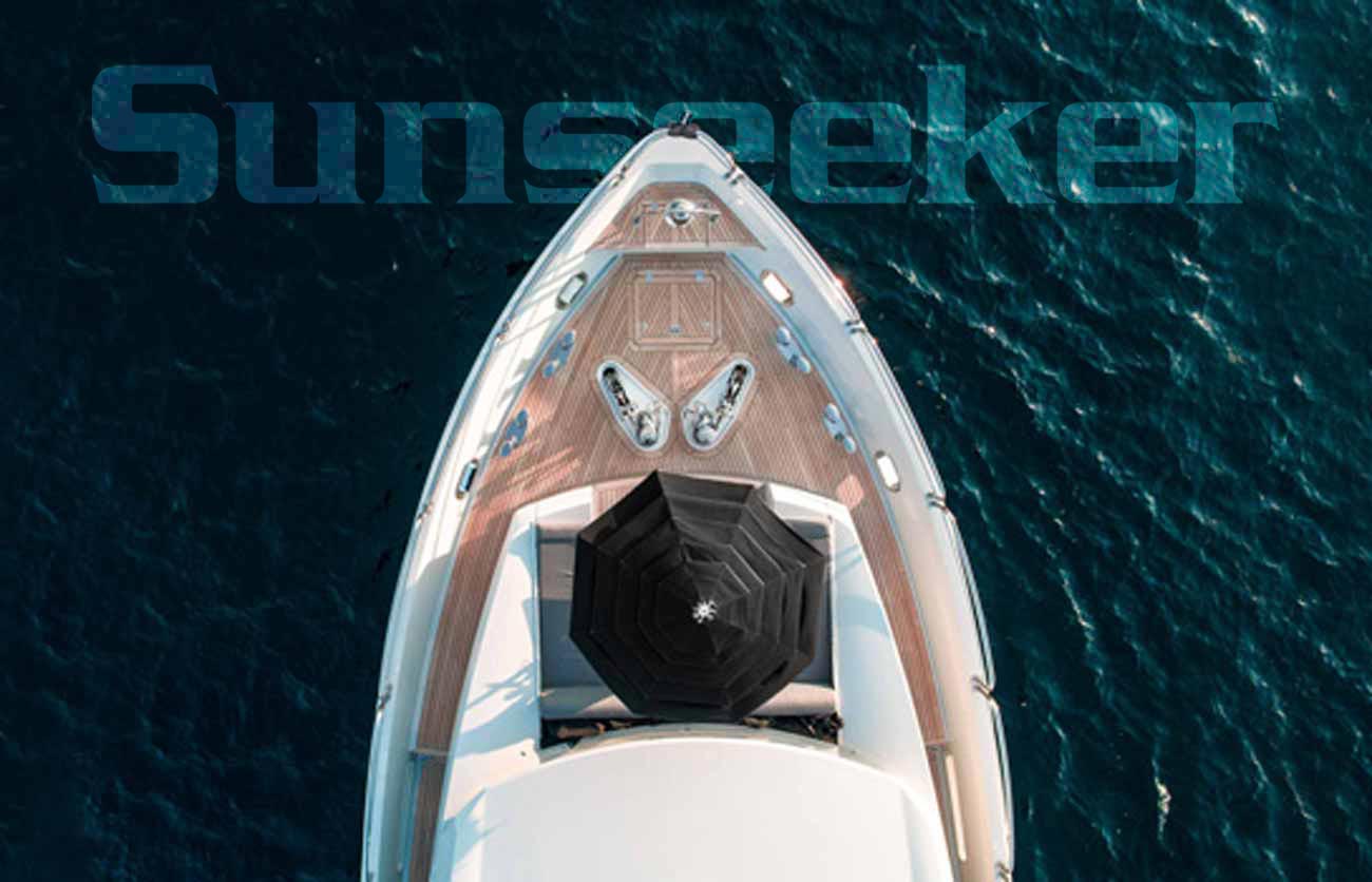 bird's eye view of a luxury superyacht taken by drone