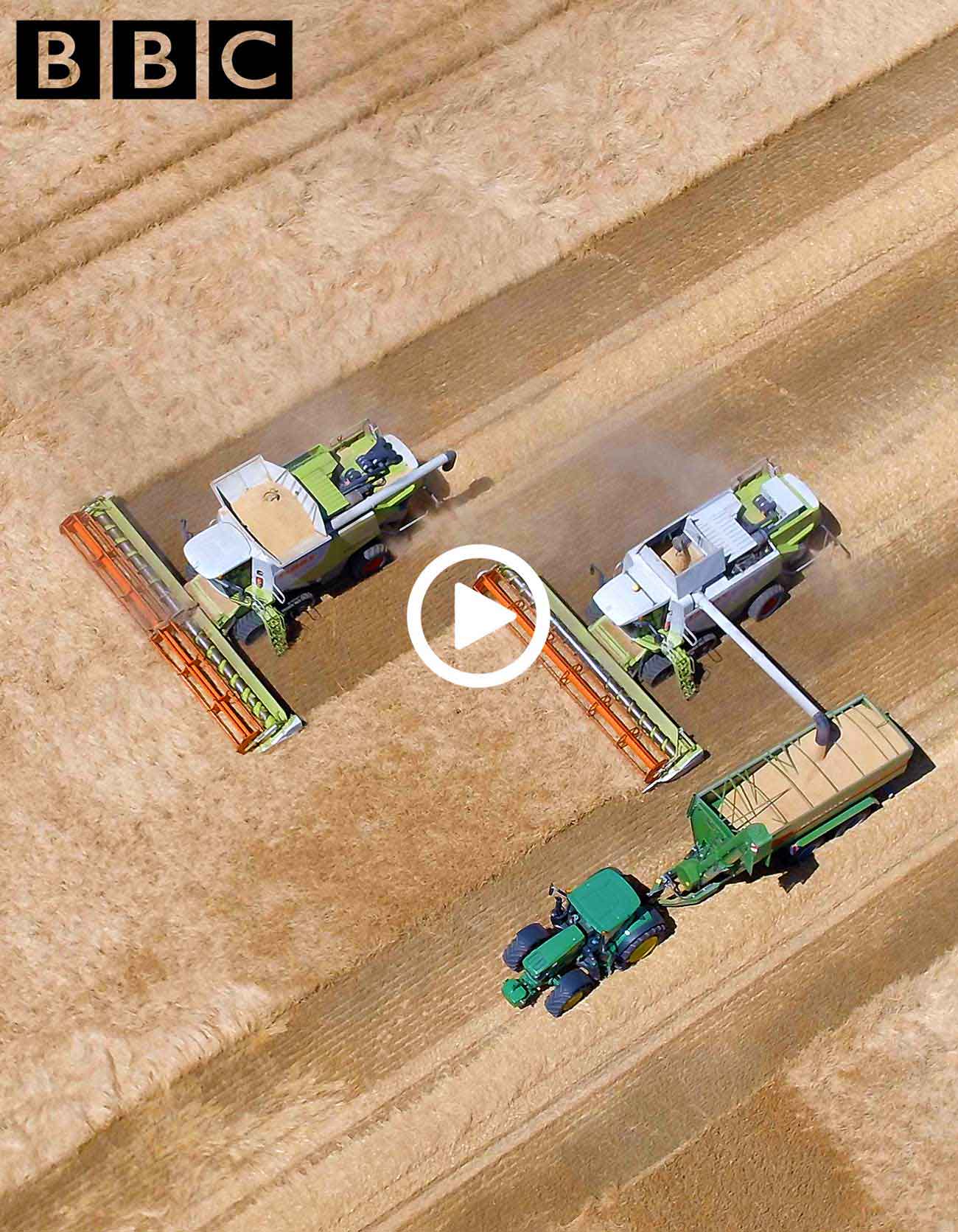 Drone capturing an expansive aerial view of a British landscape for television production